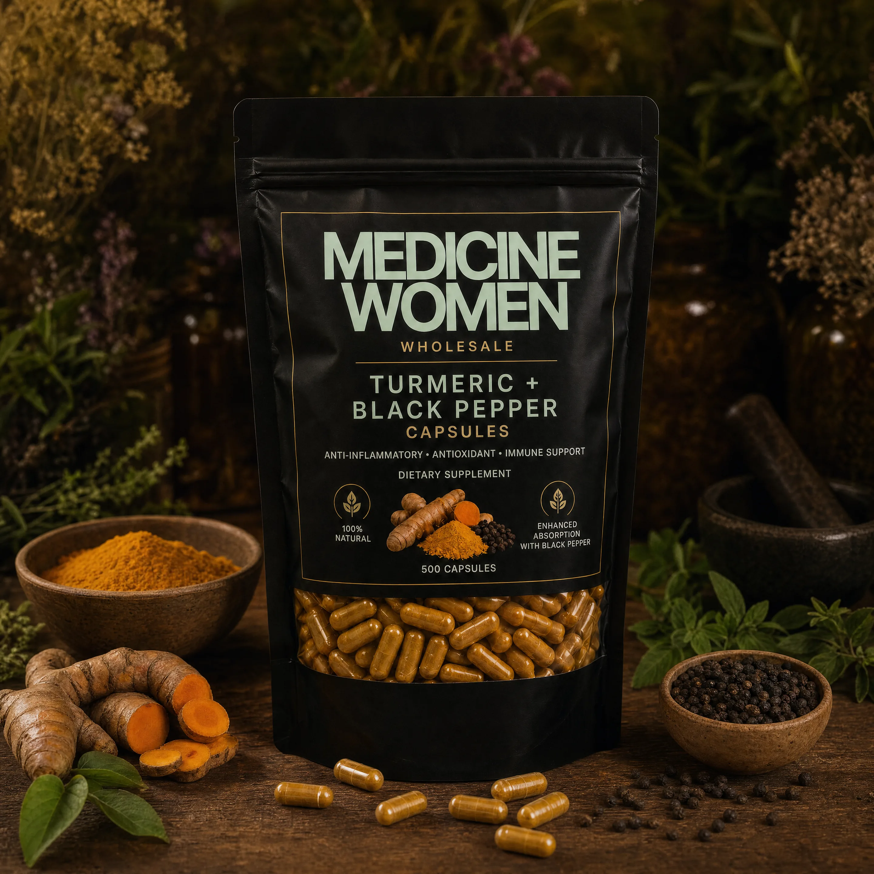 Turmeric + Black Pepper Capsules