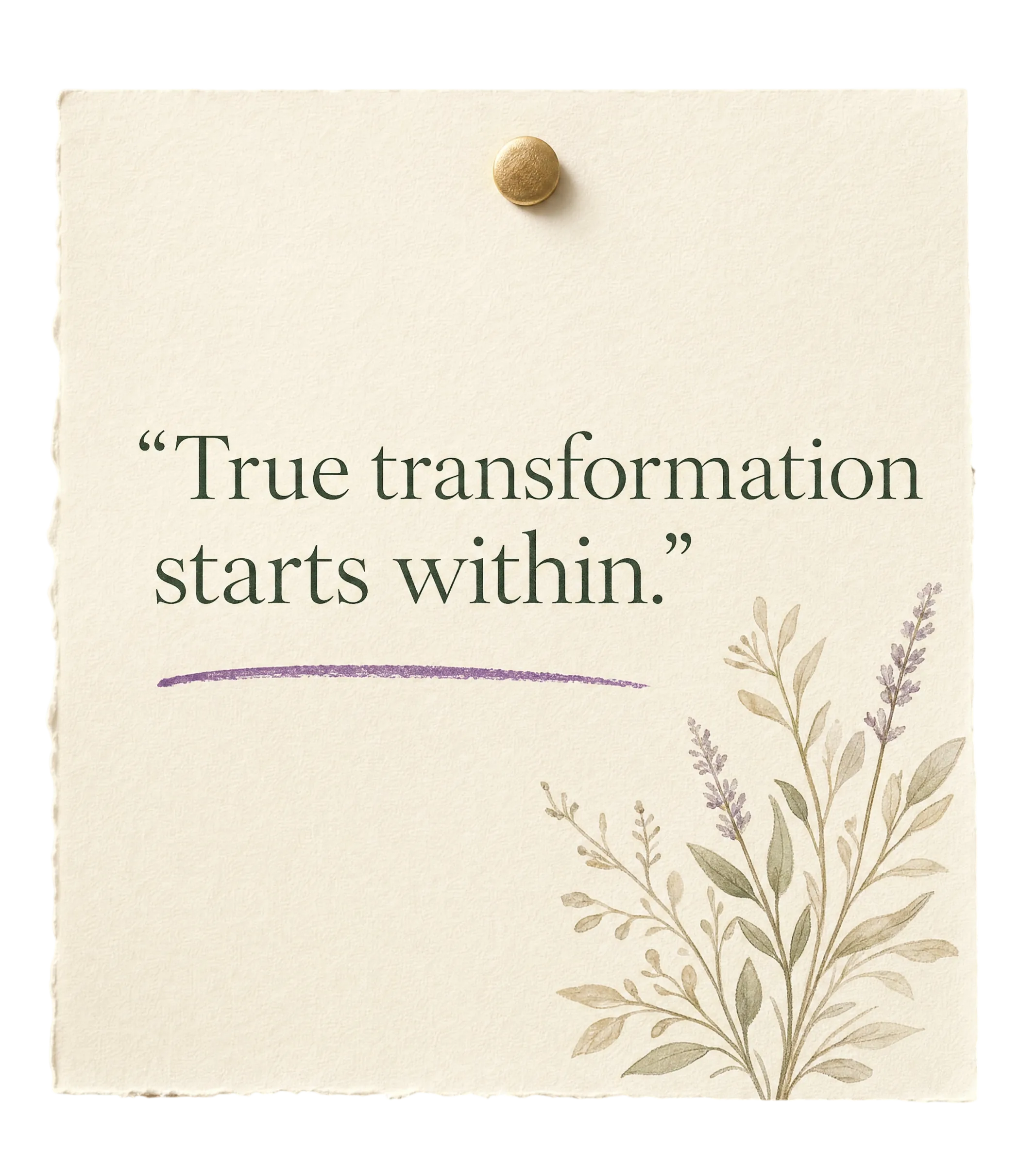 True transformation starts within quote note